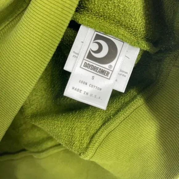 Daydreamer Johnny Cash Sunday Morning Coming Down Crew Sweatshirt Green Small - Picture 5 of 8